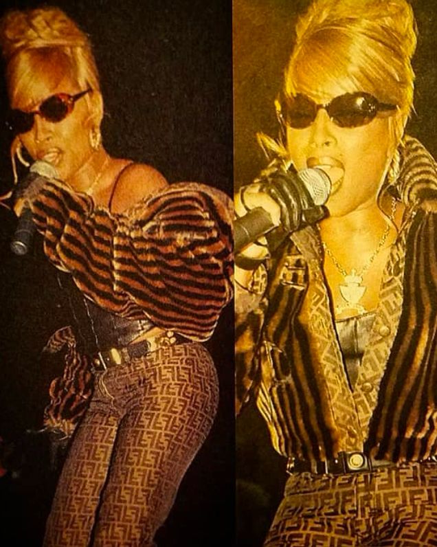 1995 Fendi “Zucca” Cropped Fur Coat