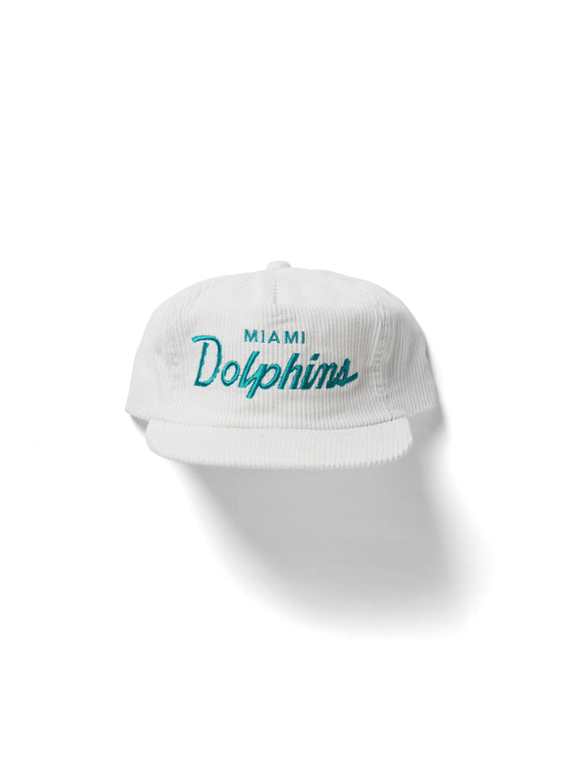 1988 Sports Specialties “Miami Dolphins” Corduroy Snapback Hat