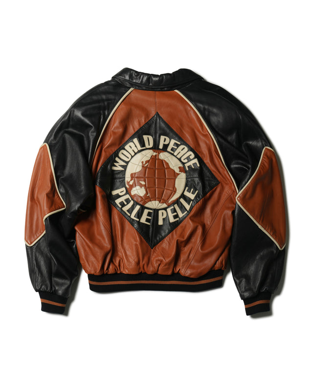 1991 Pelle Pelle “World Peace” Leather Jacket
