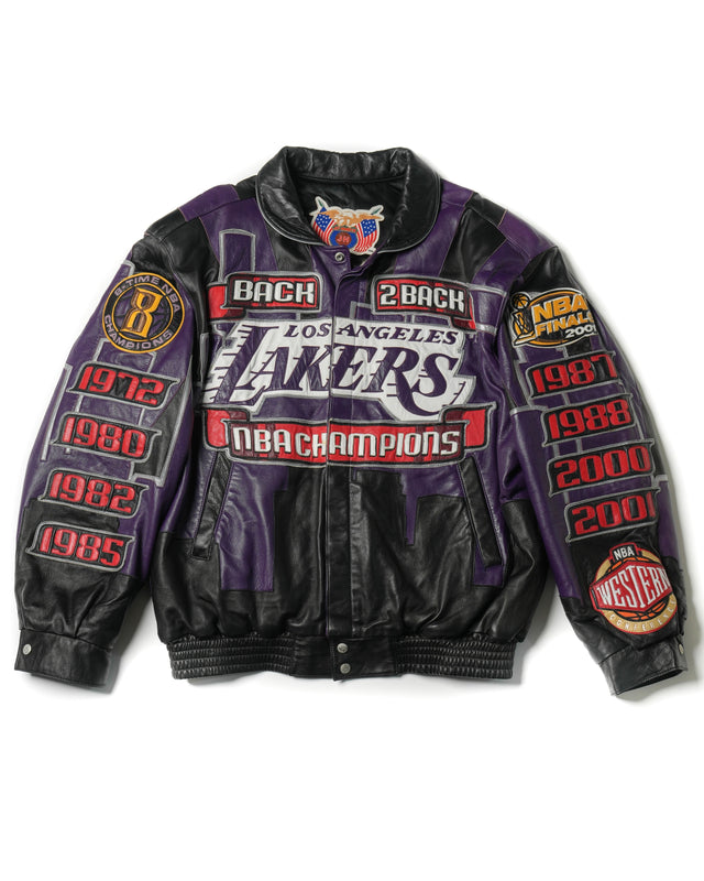 2001 Jeff Hamilton “Lakers” Back 2 Back NBA Champions Leather Jacket