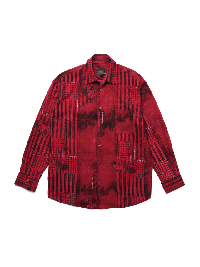 1998 Iceberg "Fantasia Mickey" Button Up